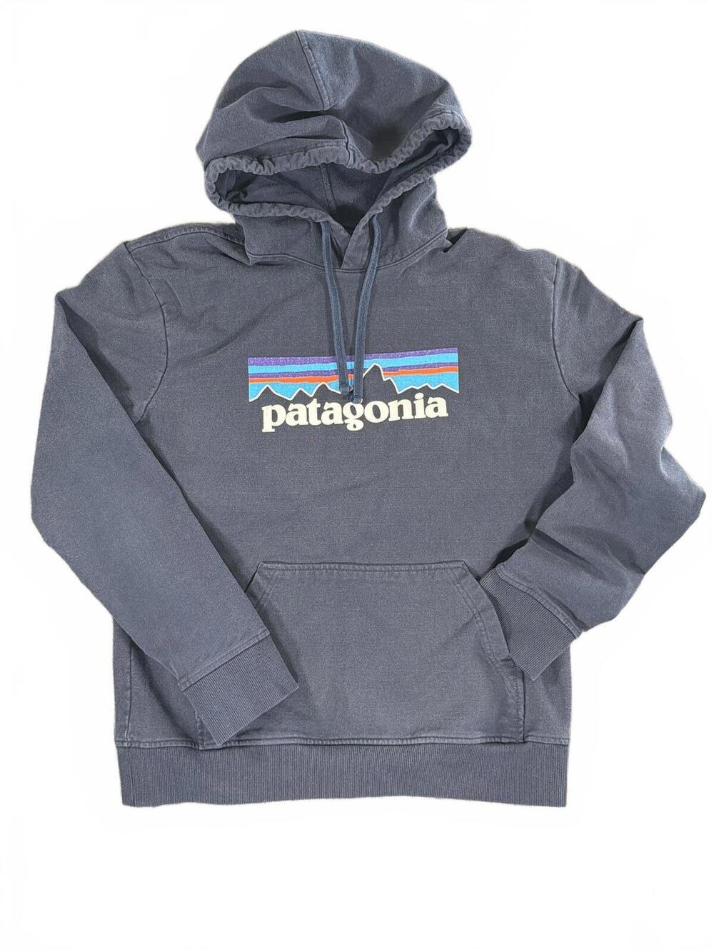 Patagonia Classic Logo Men's Hoodie Sweatshirt - Navy - Size Medium